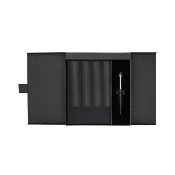 R02335.02 - Zestaw notes z długopisem Inkoria, czarny 