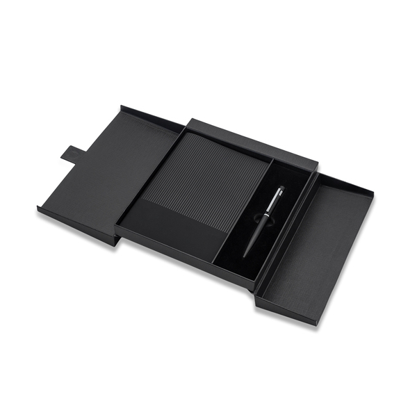 R02335.02 - Zestaw notes z długopisem Inkoria, czarny 