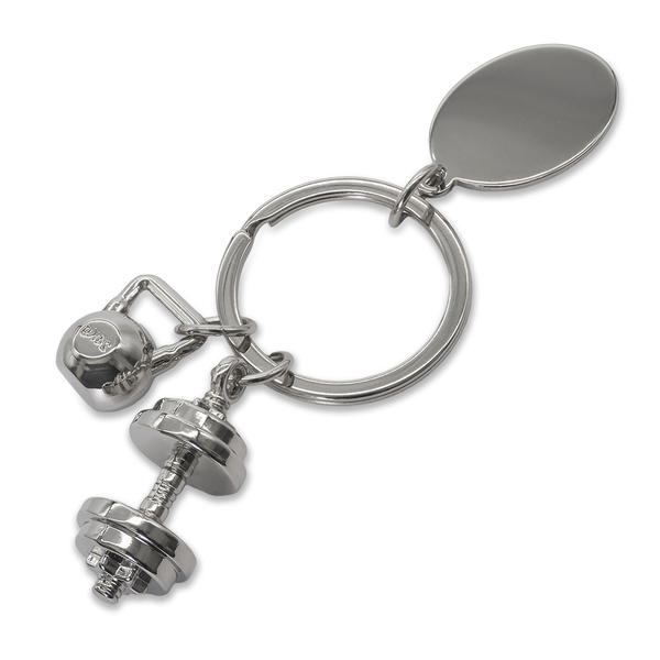 R73132.01 - Brelok z motywem sportowym GymKey, srebrny