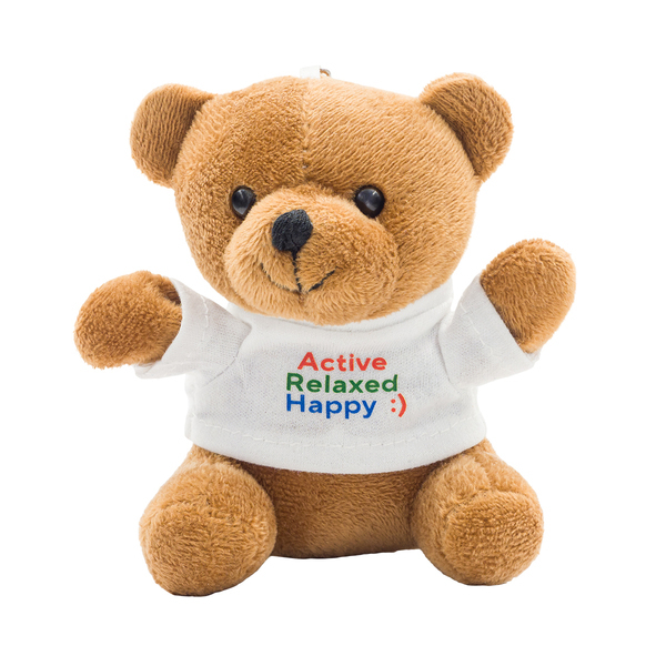 R74047.10 - Miś brelok Ollie, brązowy 