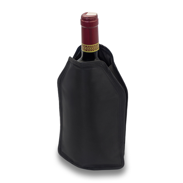 R91823.02 - Pokrowiec chłodzący na butelki Luki, czarny 